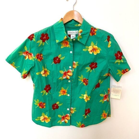 NWT Vintage Susan Bristol Hawaiian Shirt & Maxi Skirt Set Tropical Summer L - Picture 2 of 9